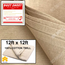 Cotton Dust Sheets – 12ft x 12ft